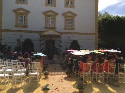 Montaje para boda civil en Casa Sotohermoso