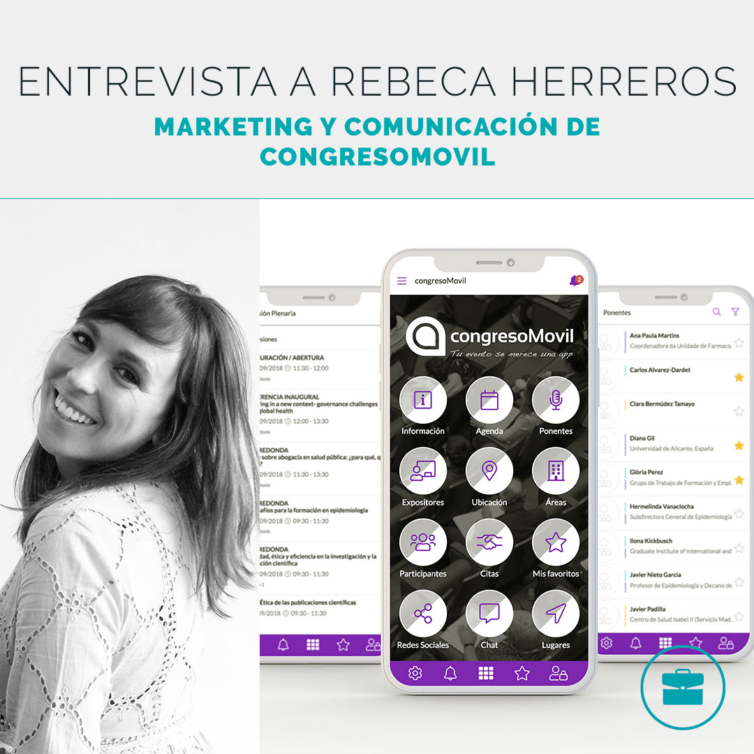 Rebeca Herreros, responsable de Marketing y Comunicación de congresoMovil