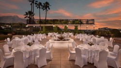 Plaza Casa Club , montaje de banquete en The Westin La Quinta Golf Resort & Spa