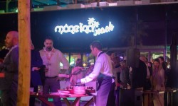 Beach Club evento privado de noche en Moreira Beach